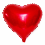 Фольгированный шар КРАСНОЕ СЕРДЦЕ с клапаном