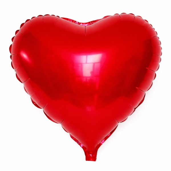 Фольгированный шар КРАСНОЕ СЕРДЦЕ с клапаном