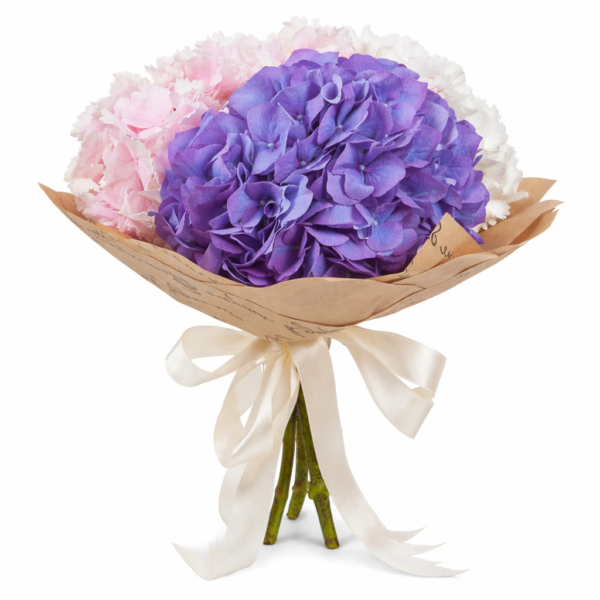 Букет из гортензий 3 штуки