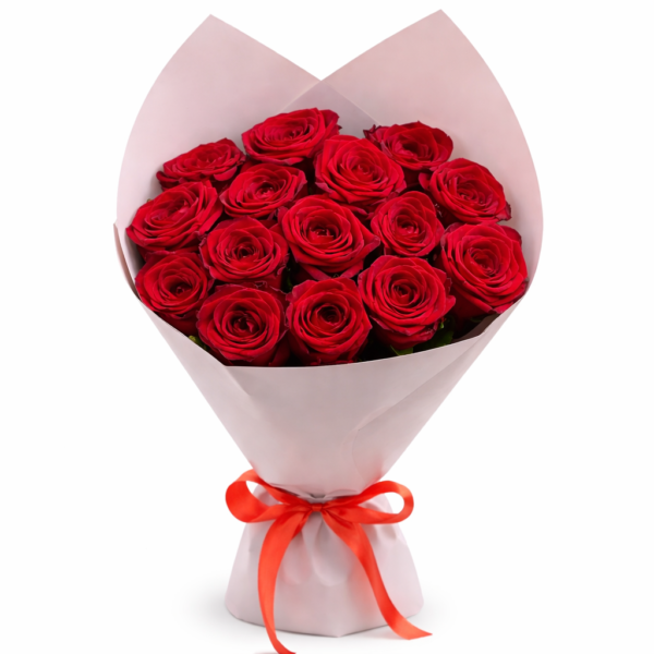 15 красных роз