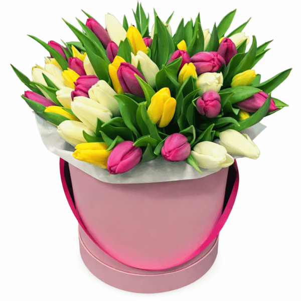 29 тюльпанов в коробке
