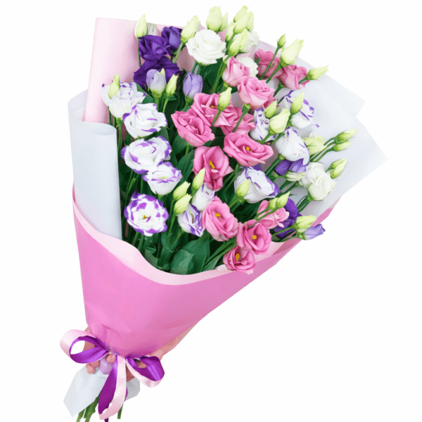 Букет эустома микс 15шт