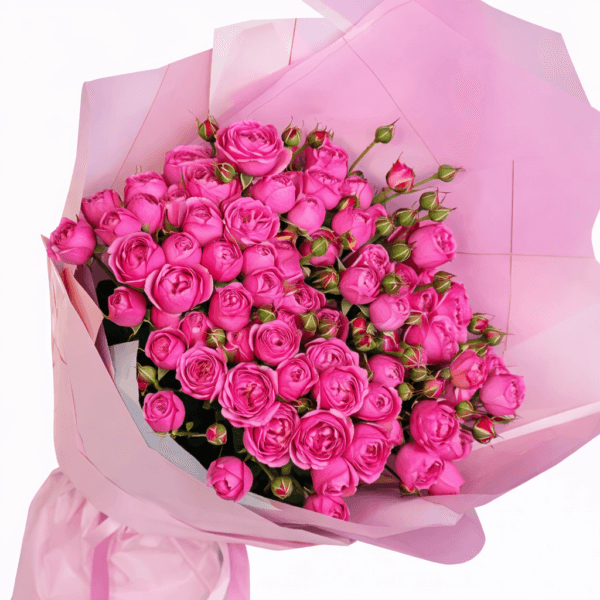 Букет из 19 веток роз Мисти Бабблз