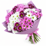 Букет из хризантем микс 19шт