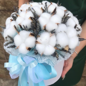 КОРОБКА ИЗ ЛАВАНДЫ И ХЛОПКА