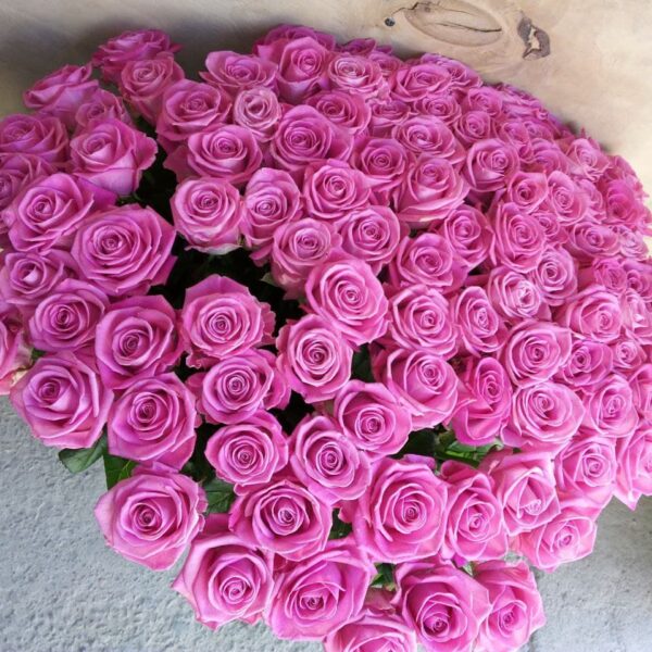 101 розовая роза