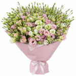 Букет из 101 ветки эустомы