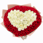 Сердце 101 роза