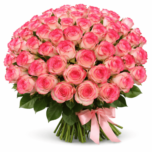 101 розовая роза Джумиля