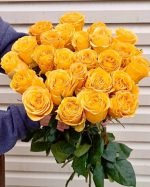 Желтые розы 25 шт