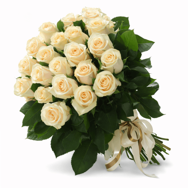 Кремовая роза Талея 25 штук