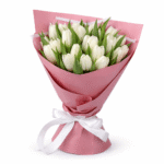 21 белый тюльпан