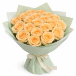 Роза кремовая Пич Аваланч 25 штук