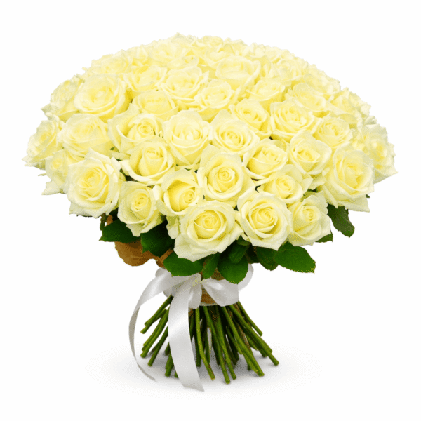 Букет 51 белая роза