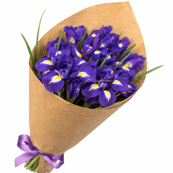 Букет ирисы синий