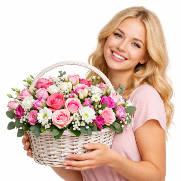 Корзины цветов