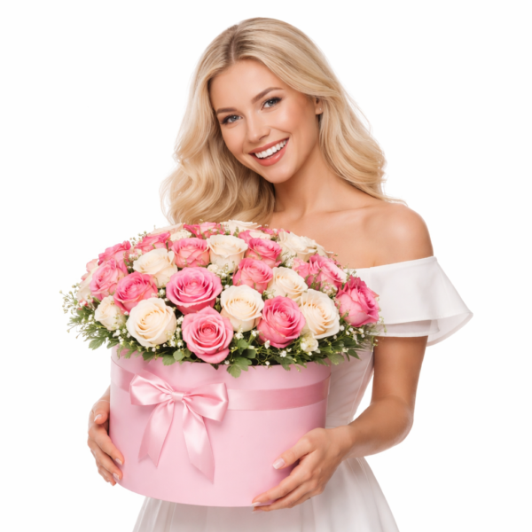 РОзы в коробке