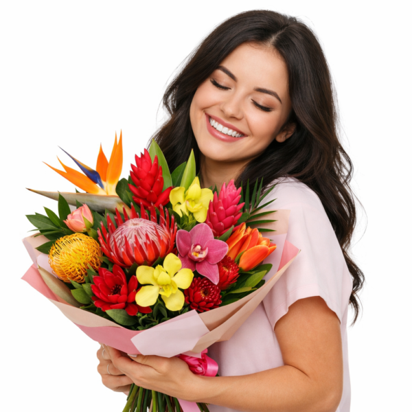 Сборные букеты экзотических цветов