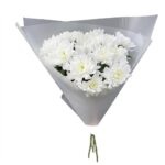 Букет из 3 веток белой хризантемы «Снежная классика»