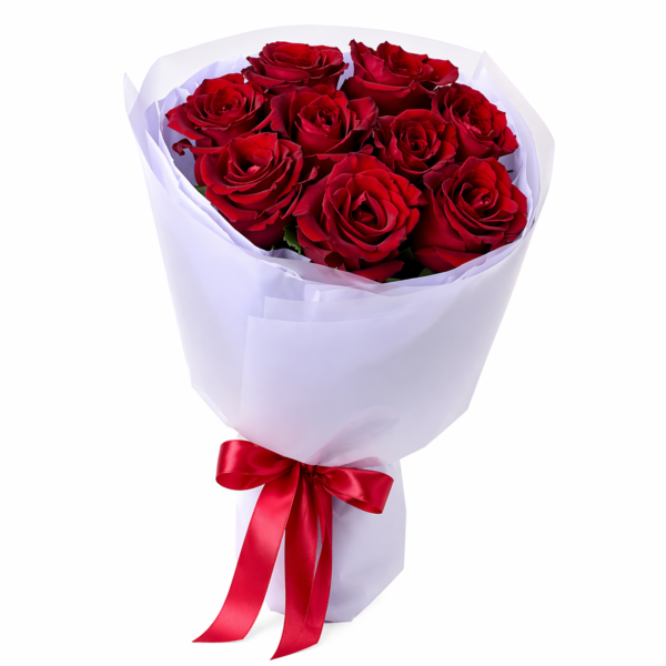 Букет из 9 красных роз